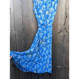 Hand Kreation butterfly hand dyed summery wrap dress size XL